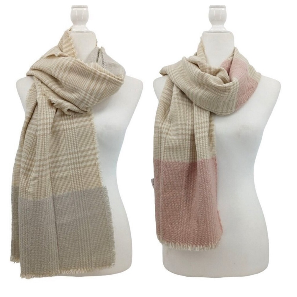 NWT Bundle of 2 INC International Concepts Plaid Scarves